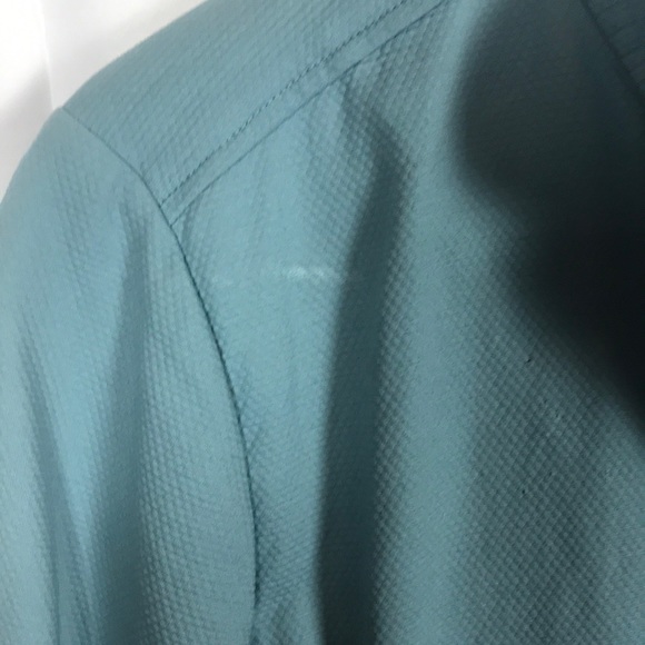 Eileen Fisher Aqua button up women’s Size Large Jacket blazer pockets stretch - Picture 4 of 5